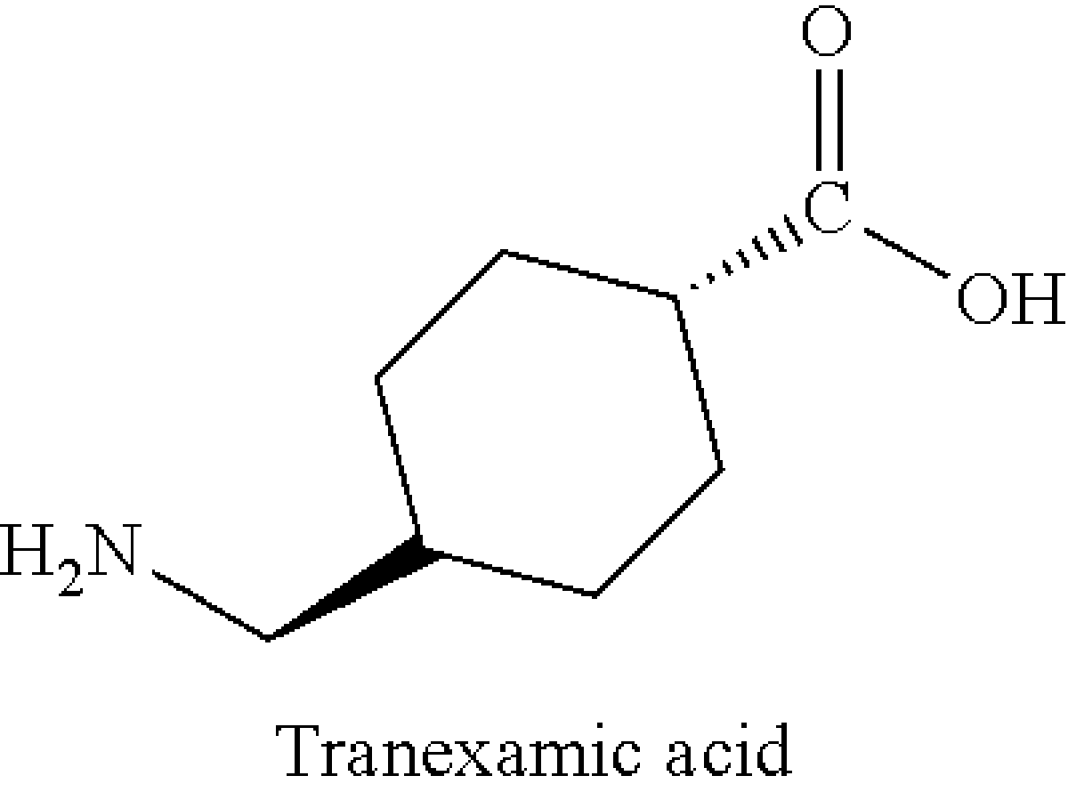 Tranexamic acid là dẫn xuất tổng hợp với khả năng hòa tan trong nước