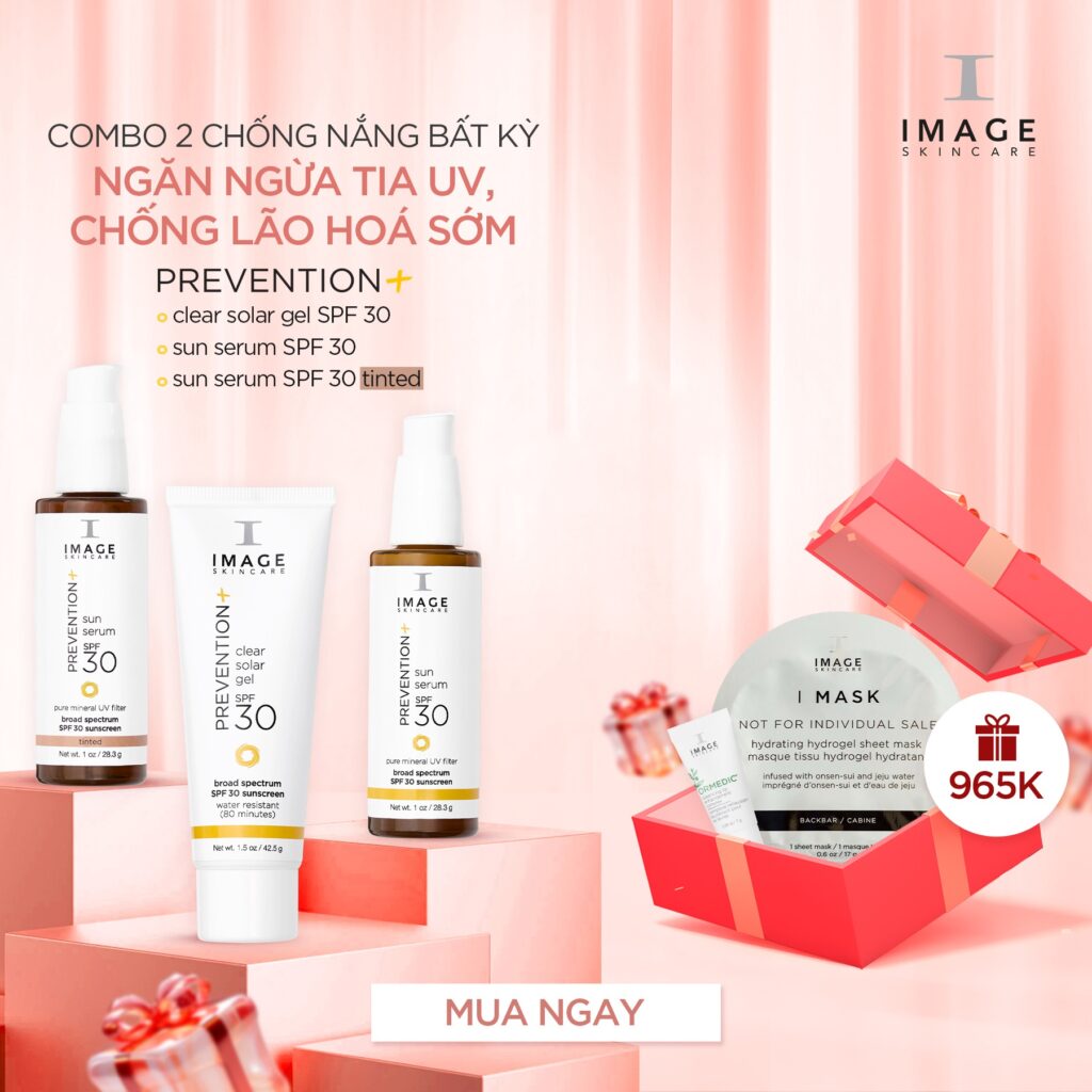 Combo ngăn ngừa tia UV và chống lão hóa sớm