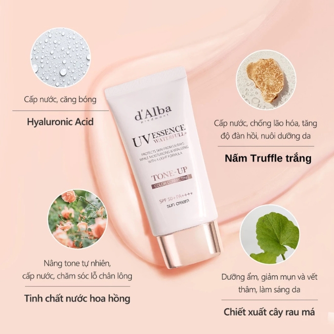 Kem chống nắng Hàn Quốc nâng tone da