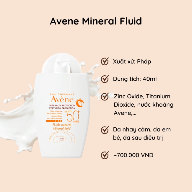 Kem chống nắng vật lý Avene