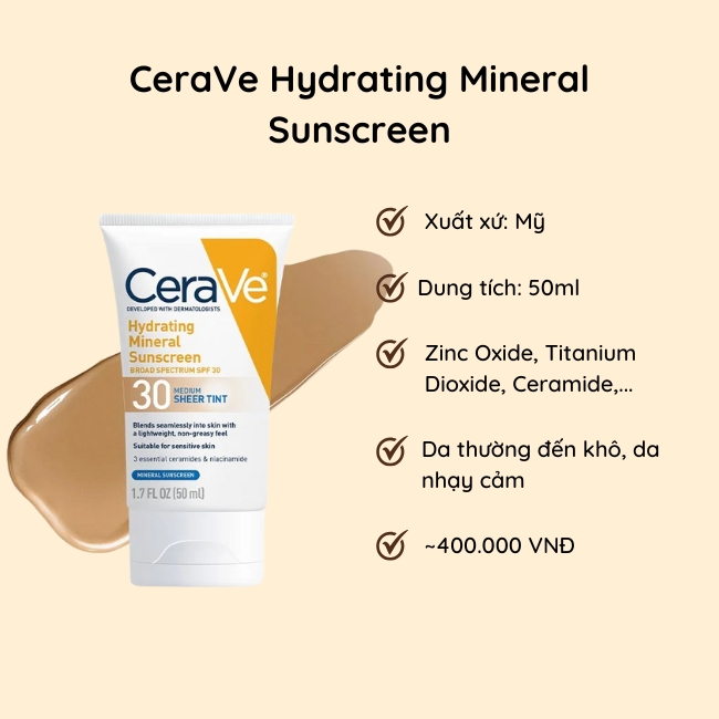 Kem chống nắng vật lý CeraVe