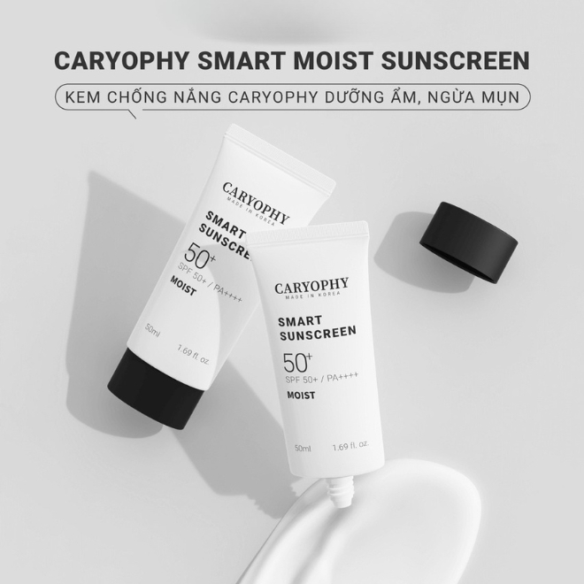 Kem chống nắng cho da dầu mụn Caryophy