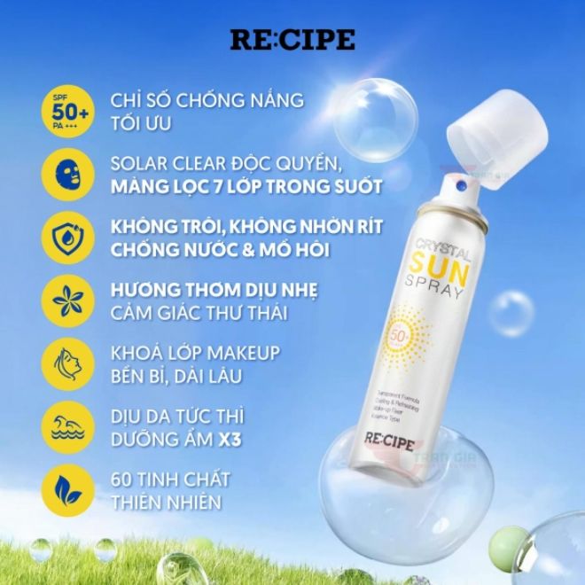 kem chống nắng dạng xịt